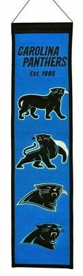 Carolina Panthers 8" x 32" Heritage Banner