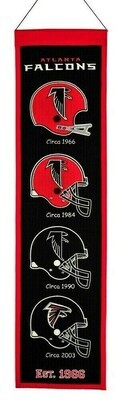Atlanta Falcons 8" x 32" Heritage Banner