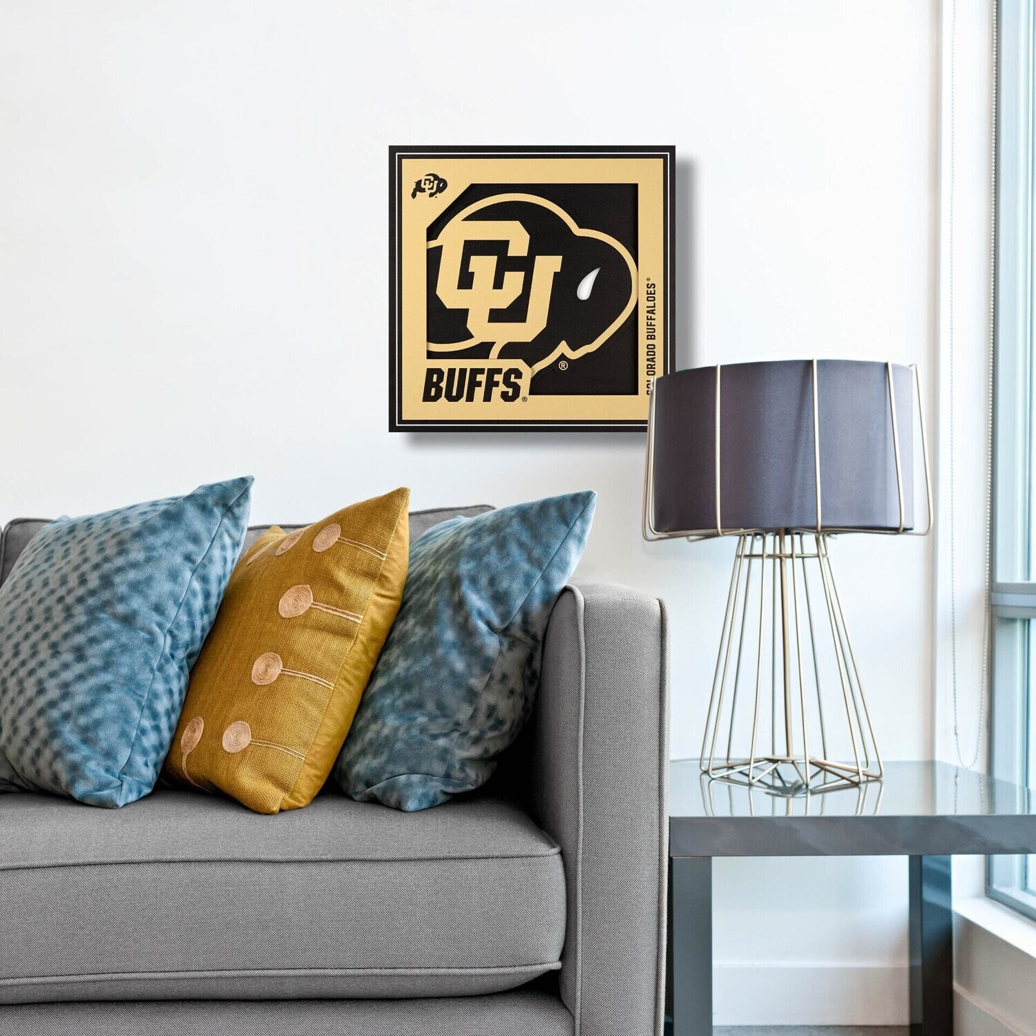 Colorado Buffaloes 12" x 12" 3D Logo Series Wall Art