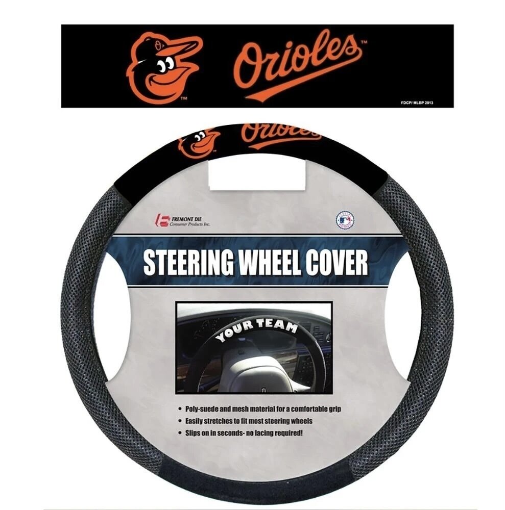 Baltimore Orioles Mesh Car Steering Wheel Cover