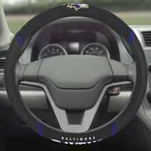 Baltimore Ravens Embroidered Car Steering Wheel Cover