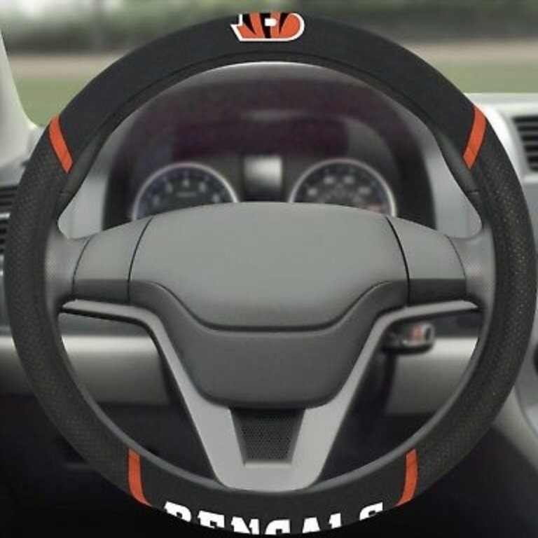 Cincinnati Bengals Embroidered Car Steering Wheel Cover