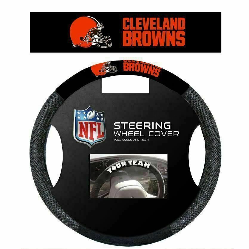 Cleveland Browns Mesh Car Steering Wheel Cover