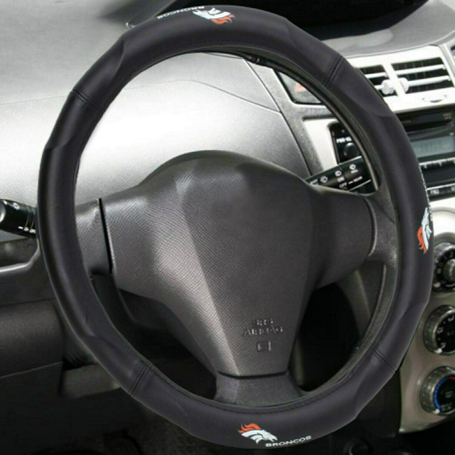Northwest Rubber Steering Wheel Cover Denver Broncos 