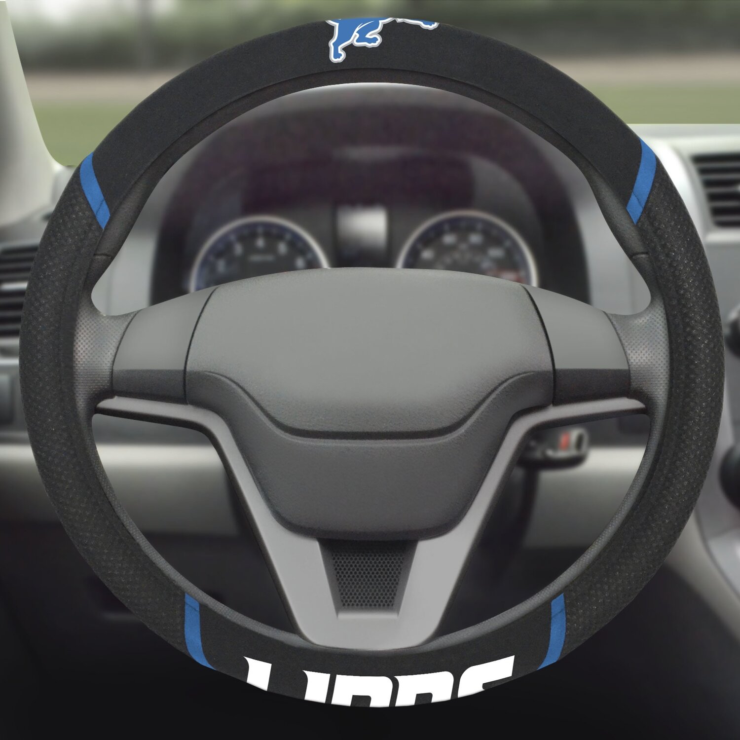 Detroit Lions Embroidered Car Steering Wheel Cover