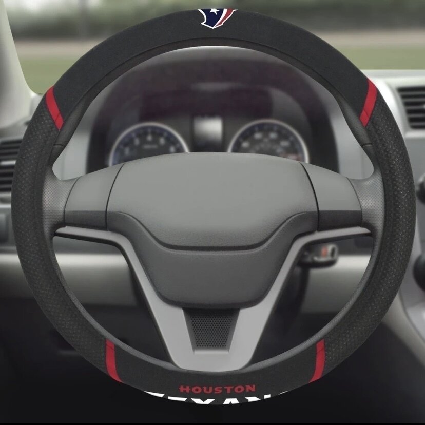 Houston Texans Embroidered Car Steering Wheel Cover