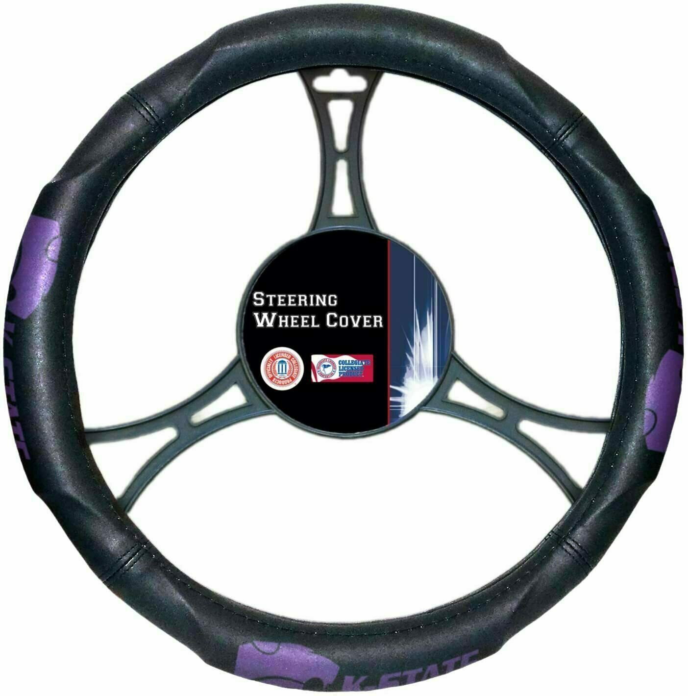 Kansas State Wildcats Rubber Car Steering Wheel Cover