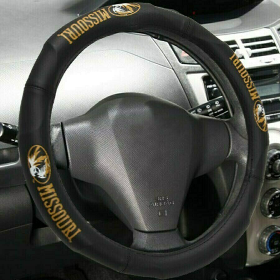 Missouri Tigers Rubber Car Steering Wheel Cover