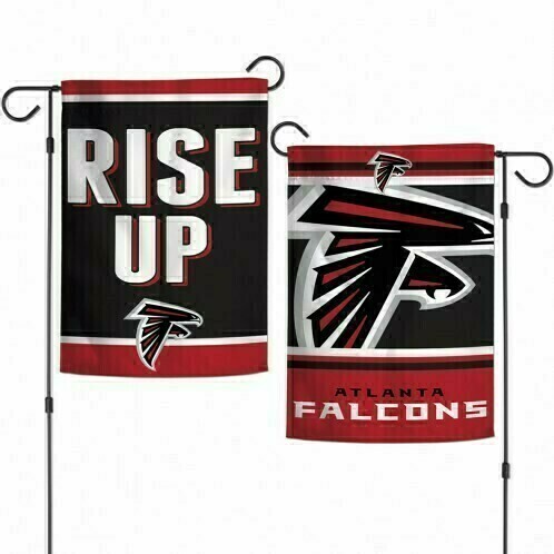 Atlanta Falcons Slogan 12.5" x 18" Premium 2-Sided Garden Flag