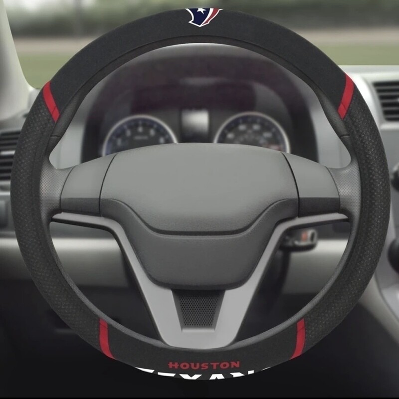Houston Texans Embroidered Car Steering Wheel Cover