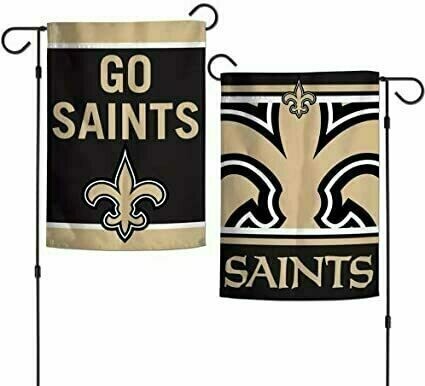 New Orleans Saints "Go Saints" 12.5" x 18" Premium 2-Sided Garden Flag