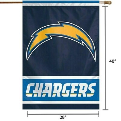 Los Angeles Chargers Logo 28" x 40" Vertical Flag