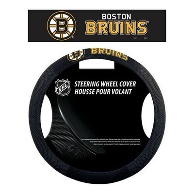 Boston Bruins Mesh Car Steering Wheel Cover