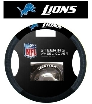 Detroit Lions Mesh Car Steering Wheel Cover Detroit Lions Mesh Car Steering Wheel Cover