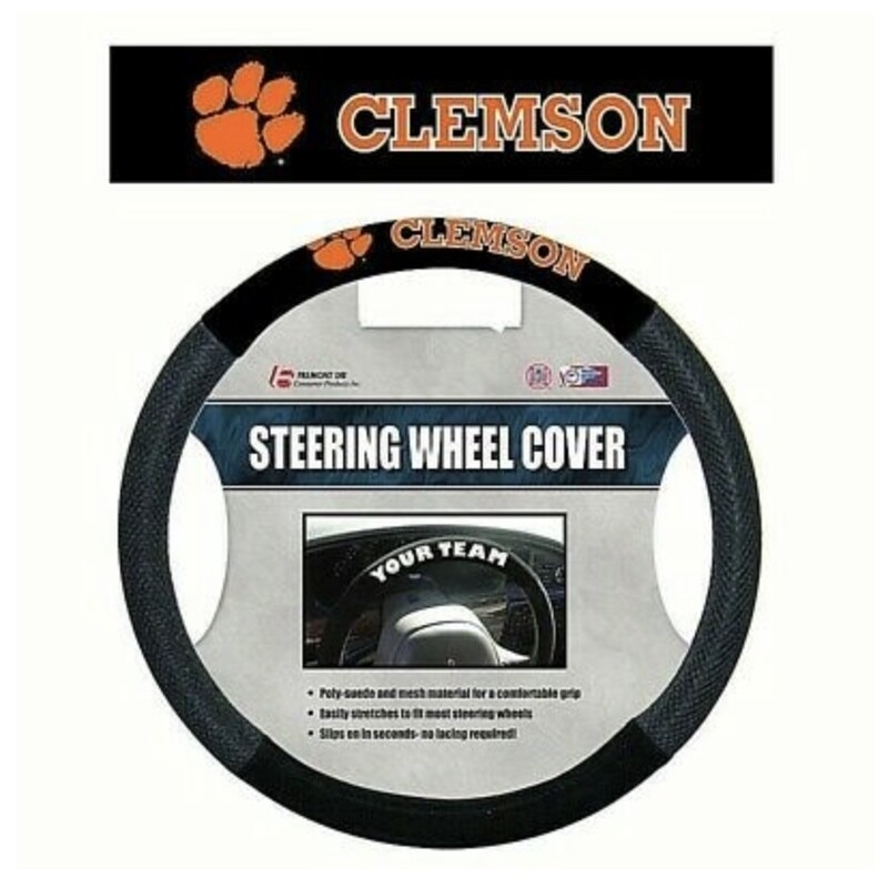 Clemson Tigers Mesh Car Steering Wheel Cover Clemson Tigers Mesh Car Steering Wheel Cover