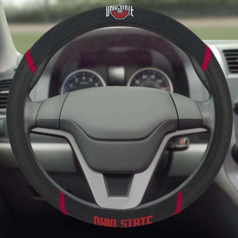 Ohio State Buckeyes Embroidered Car Steering Wheel Cover