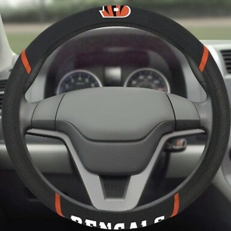 Cincinnati Bengals Embroidered Car Steering Wheel Cover