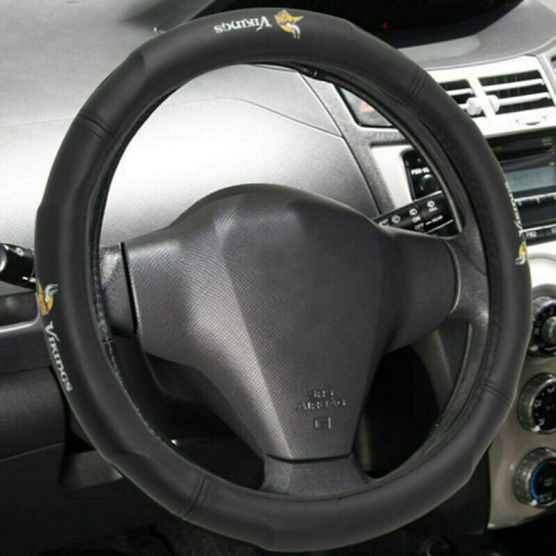 Minnesota Vikings Rubber Car Steering Wheel Cover Minnesota Vikings Rubber Car Steering Wheel Cover