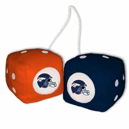Denver Broncos Fuzzy Dice