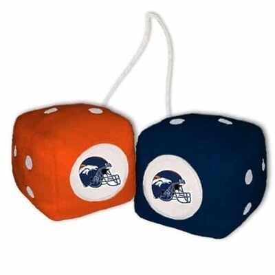 Denver Broncos Fuzzy Dice