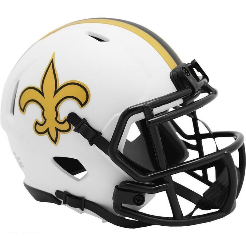 New Orleans Saints Riddell Lunar Eclipse Mini Helmet