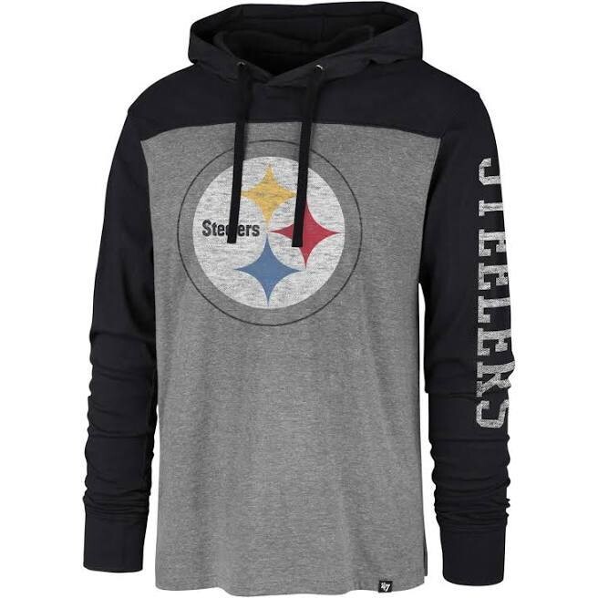 Pittsburgh Steelers Men’s Slate Grey 47 Franklin Wooster Hoodie