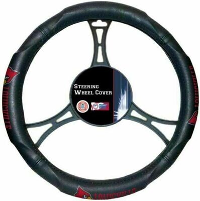 Louisville Cardinals Rubber Car Steering Wheel Cover