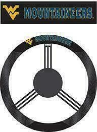 West Virginia Mountaineers Mesh Car Steering Wheel Cover