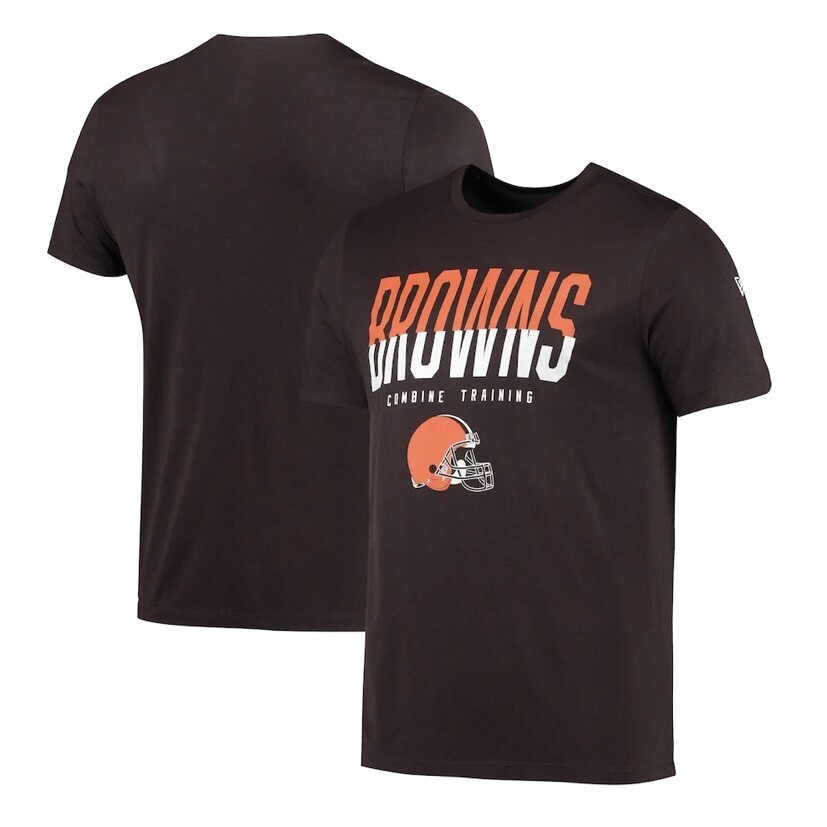 Cleveland Browns Men’s New Era Brown Combine Authentic Big Stage T-Shirt