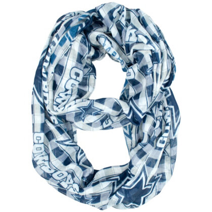 Dallas Cowboys Plaid Infinity Scarf