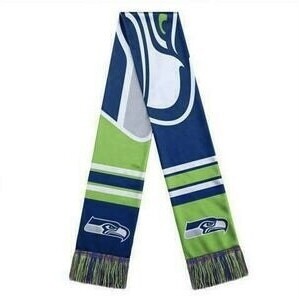 Seattle Seahawks Striped Adult Knit Scarf