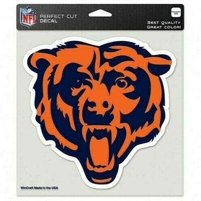 Chicago Bears 8" x 8" Perfect Cut Color Decal