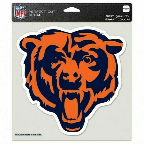 Chicago Bears 8" x 8" Perfect Cut Color Decal