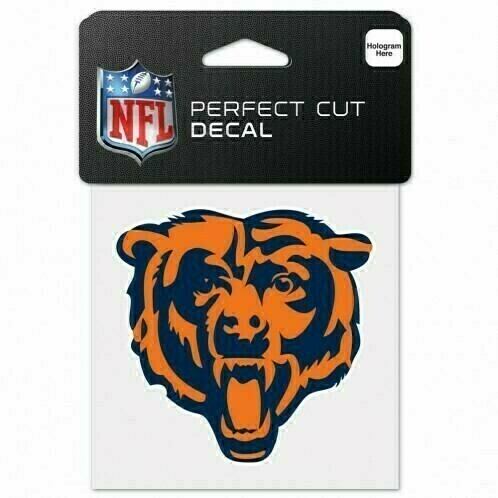 Chicago Bears 4" x 4" Perfect Cut Color Decal