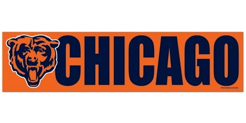 Chicago Bears 3" x 12" Bumper Sticker