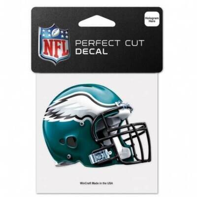Philadelphia Eagles Helmet 4" x 4" Perfect Cut Color Decal