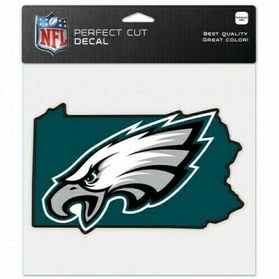 Philadelphia Eagles State 8" x 8" Perfect Cut Color Decal