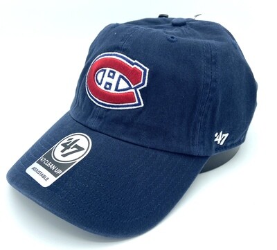 Montreal Canadiens Men's 47 Brand Clean Up Adjustable Hat