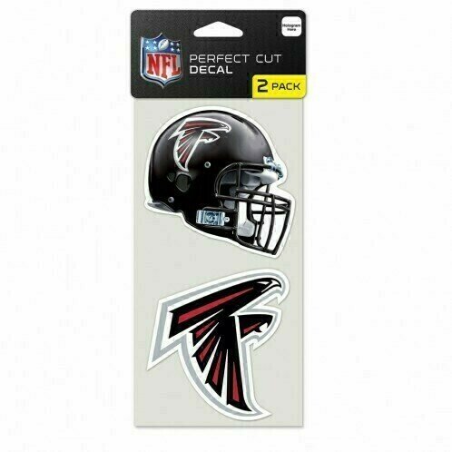 Atlanta Falcons 4" x 8" Perfect Cut 2 Piece Decal