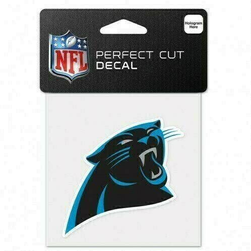 Carolina Panthers 4" x 4" Perfect Cut Color Decal