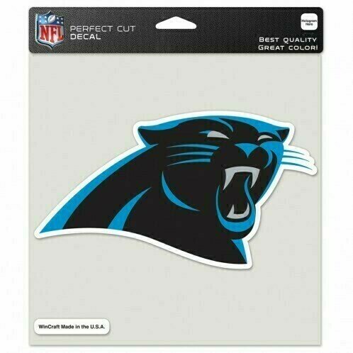 Carolina Panthers 8" x 8" Perfect Cut Color Decal