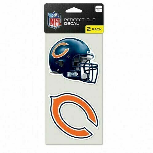 Chicago Bears 4" x 8" Perfect Cut 2 Piece Decal