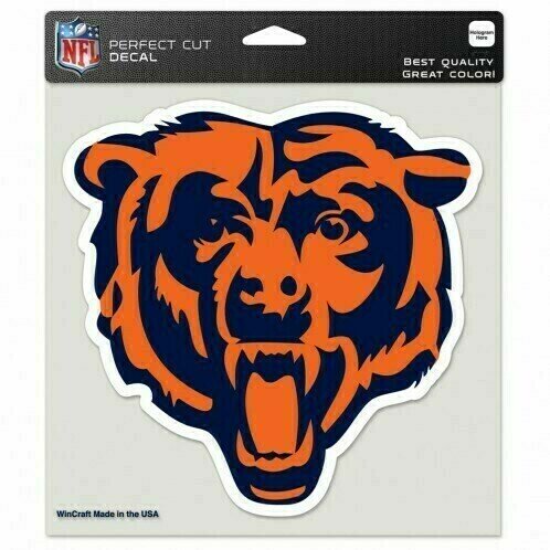 Chicago Bears 8" x 8" Perfect Cut Color Decal