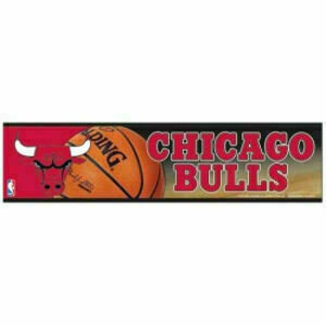 Chicago Bulls 3" x 12" Bumper Sticker