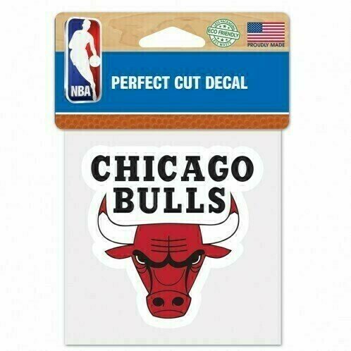 Chicago Bulls 4" x 4" Perfect Cut Color Decal