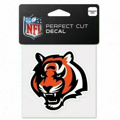 Cincinnati Bengals 4" x 4" Perfect Cut Color Decal