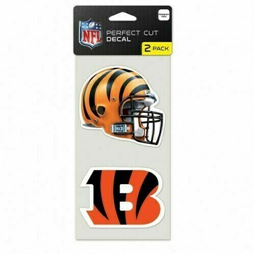 Cincinnati Bengals 4" x 8" Perfect Cut 2 Piece Decal