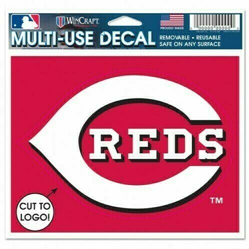 Cincinnati Reds 4.5" x 5.75" Multi-Use Decal Cut to Logo