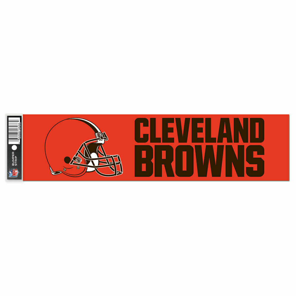 Cleveland Browns 3" x 12" Bumper Sticker