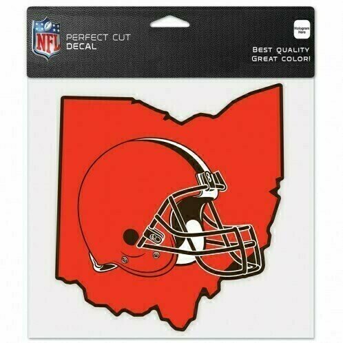 Cleveland Browns State 8" x 8" Perfect Cut Color Decal